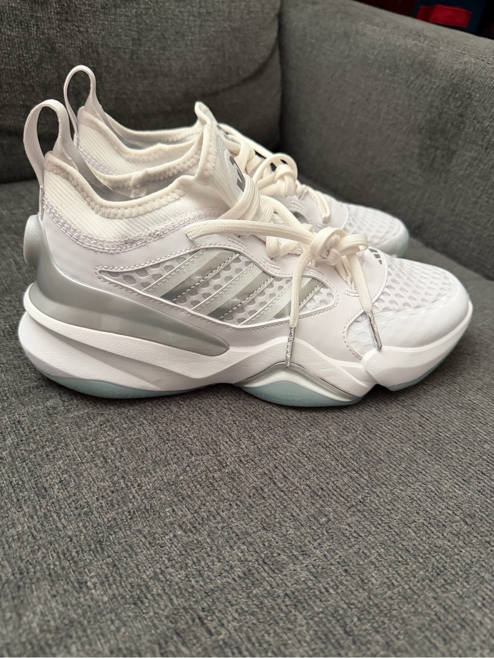 Adidas Mahomes 2 Impact FLX White/Gray Men's 7.5 Womens 8.5 New NWT